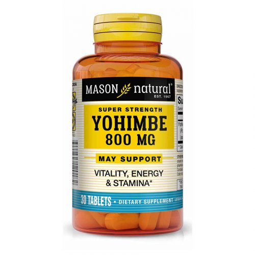 Super Strength Yohimbe 800 MG - Vitality, Energy & Stamina By Mason Natural