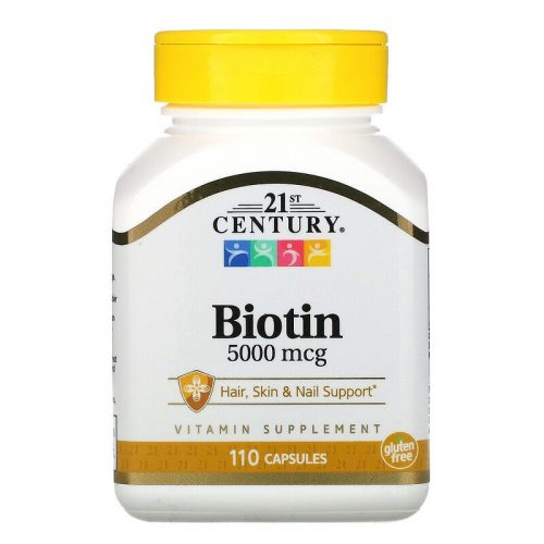 21st Century, Biotin,10,000 mcg, 120 Capsules